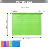 Hiziwimi 15PC PP Orange A4 Suspension File Folders with Tabs Inserts 34.8cm view 2
