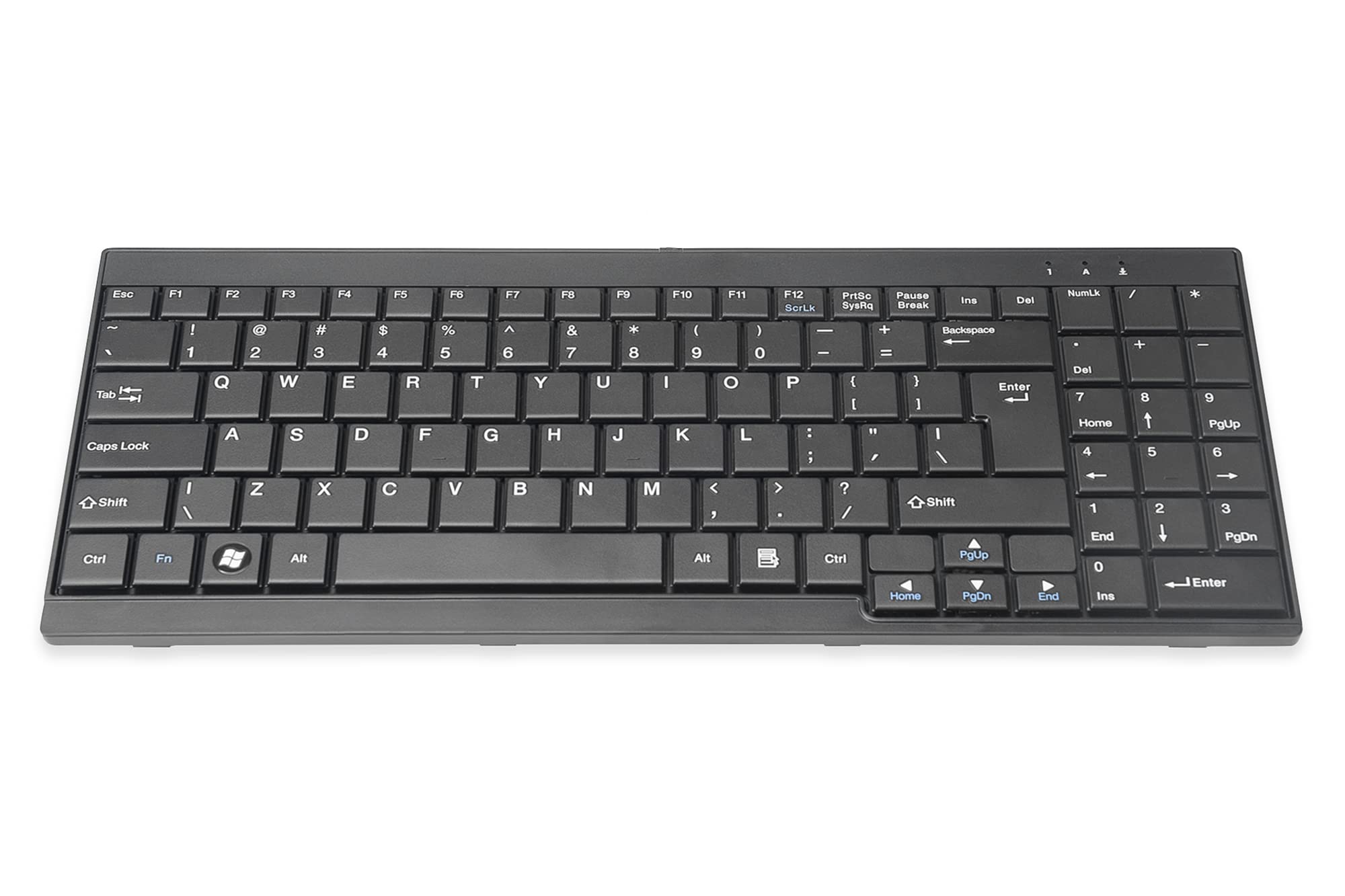DIGITUS keyboard for LCD KVM consoles from, US layout, black