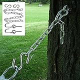 Apontus Hammock Chains Tree Straps Hanging Kit 2 Eye Bolts 2 S Hooks 2 Chains 13