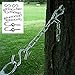 Apontus Hammock Chains Tree Straps Hanging Kit 2 Eye Bolts 2 S Hooks 2 Chains 13" Links