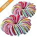 Premium 200 PCS Elastic Hair Ties, Multi-color Ouchless Ponytail Holders, Hair Bands Holders Hair Accessories for Girls primary