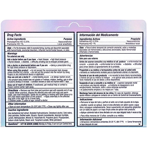 Nikzon Hemorrhoidal Cream, Vasoconstrictor & Anesthetic Cream Pain