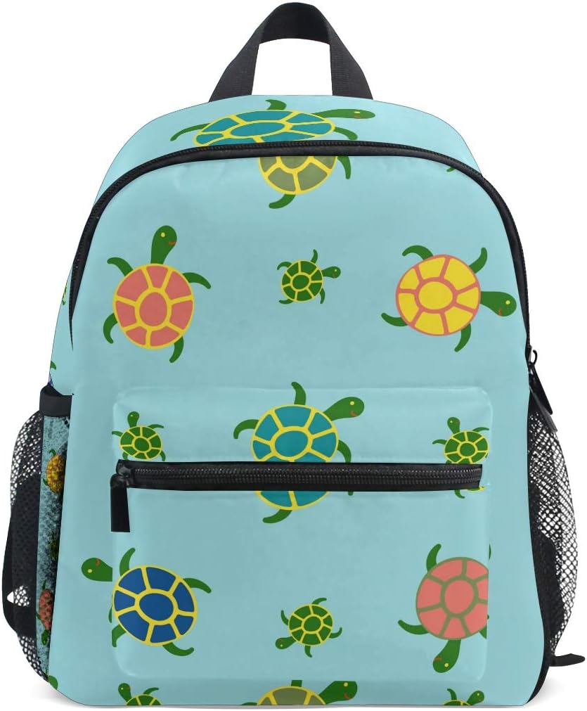 Kids Backpack Cartoon Sea Turtles Cute Pattern Blue Background Print School Bags Daypack Amazon