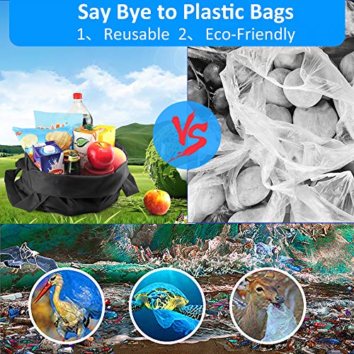 GOGOODA Reusable Grocery Bags 6 Pack,Heavy Duty Shopping Bags Large