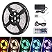 iHomy 16.4ft LED Flexible Light Strip, RGB 300 LEDs SMD 5050, LED Strip Lights, Waterproof Light Strips Kit, LED ribbon, Christmas Holiday Home Kitchen Car Bar Indoor Ceiling Party Decoration