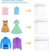 Flintronic Mesh Laundry Bags 5pc Zippered Set for Delicates Bra Lingerie view 3