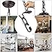 LNC 19-Feet Ceiling Extra Loop Chain Extension Lighting Chains (Bronze)