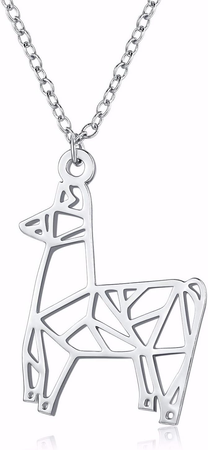 Origami Llama Necklace , Llama Gifts, Be Llamazing, Llama Stuff for Women, Alpaca Gifts, Mama Llama Gift Pendant, Alpaca Necklaces, Llama Jewelry for Women