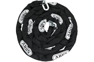 ABUS Hardened Steel 8KS 10 Foot x 5/16" Thick Square Security Chain for Bikes, Containers, Trailers, ATV, Motorcycles and Personal/Industrial Property