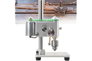 Mini Drill Press, Portable Precision Benchtop Drill Press, Mini Bench Drill, Low Noise, 360° Rotating, Speed Adjustable, Desk