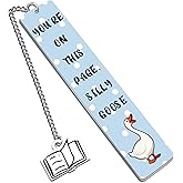 OZUEMUL Funny Bookmarks for Book Lovers Cute Gifts for Women Metal Bookmark for Bookworm Bookmate Bookish Book Reading Accessories for Books Club Retirement Birthday Christmas Gift