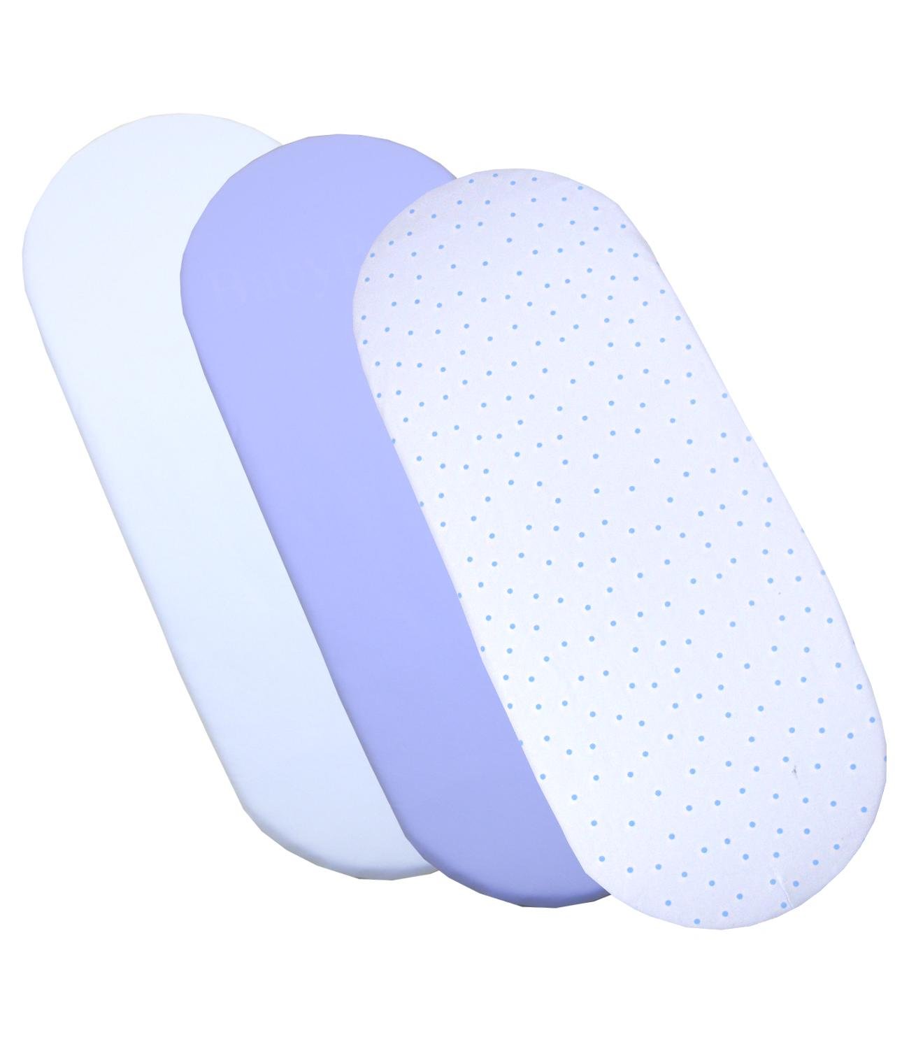 blue moses basket sheets