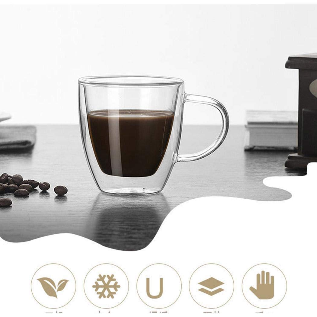 fnemo Double-layer Glass Creative Heat-resistant Transparent Mugs