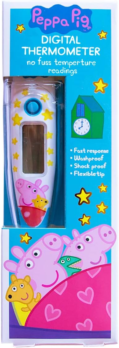 Peppa Pig Children’s Digital Thermometer | Oral, Underarm use| Large ...