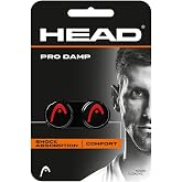Head Pro Damp Vibration Dampener for Tennis Racquets, 2 Per Pack, Black/Red Color