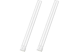 2 Pack 55 Watts UV Light Bulb, 2G11 Base-4 Pin for Koi Pond & Aquarium Clarifiers, Compatible with Oase Bitron 55/110, Aqua M