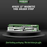 SWANLAKE 4-Piece 12" Magnetic Tool Holder Strip Pack با Screws Included view 5