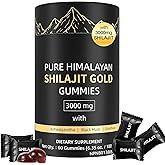 Pure Himalayan Shilajit Gold Gummies 3000mg - for Energy System,100% Organic Supplement for Men & Women