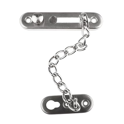 Magideal Stainless Steel Rustproof Lock Door Latch Security Guard Chain