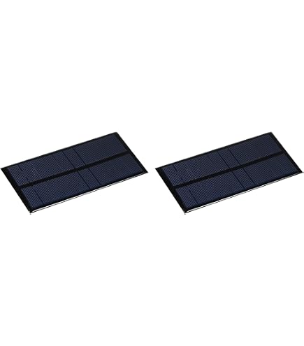 Amazon.com : MECCANIXITY Mini Solar Panel Cell 5V 200mA 1W 130mm x