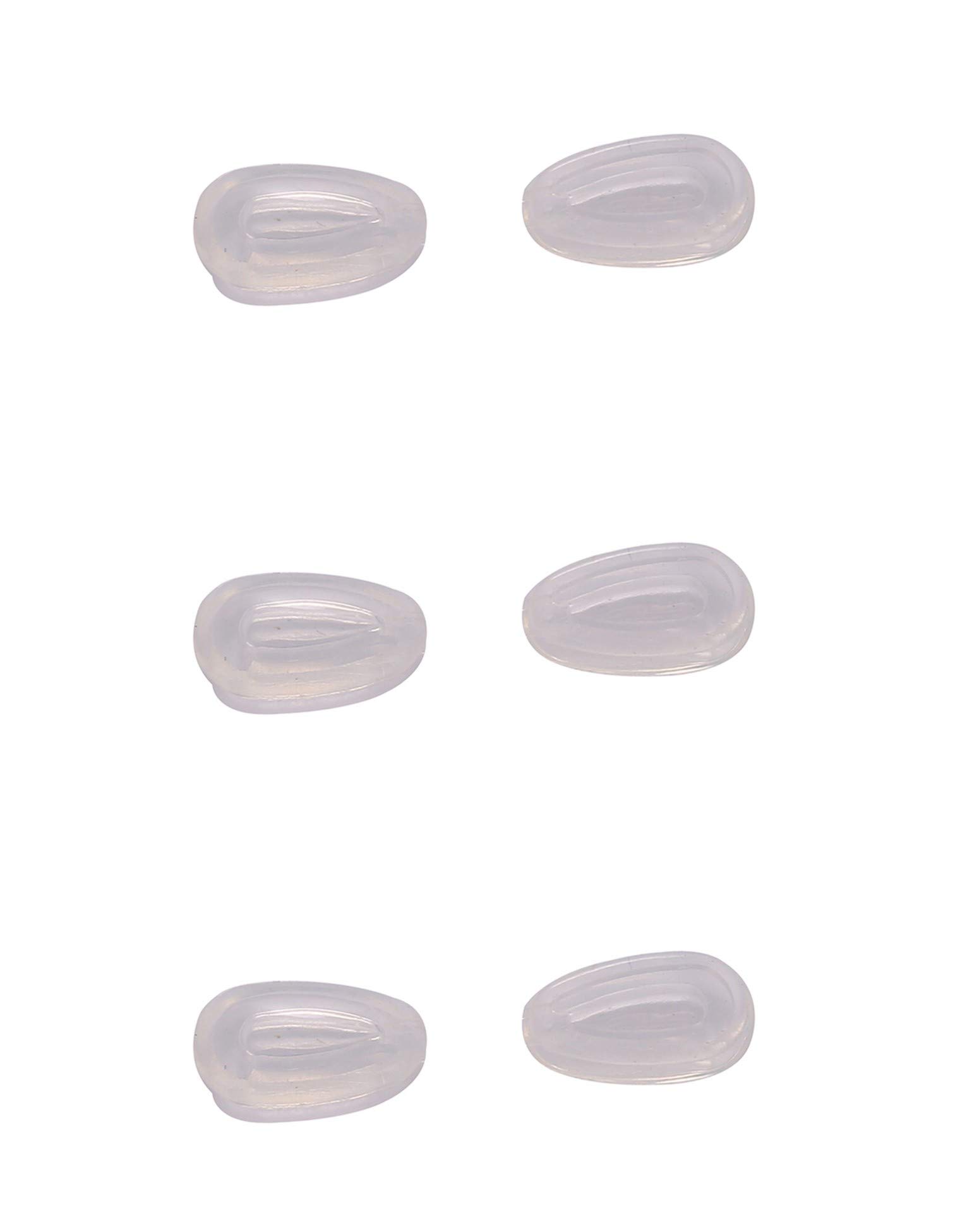 Photo 1 of Lot of 3 Pairs NicelyFit Clear Nose Pads for Oakley Eyeglass Frames Keel Tincan Tinfoil Tailpin Caveat Feedback Holbrook Metal Tailback etc