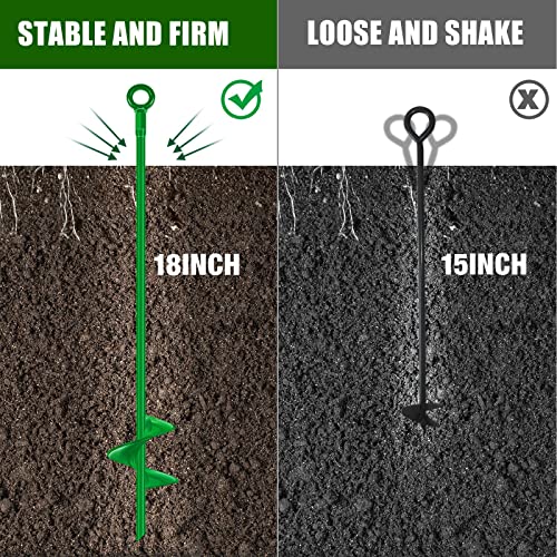 Earth Ground Anchor 18 Inch Spiral Blade Heavy Duty Earth Anchors Swing