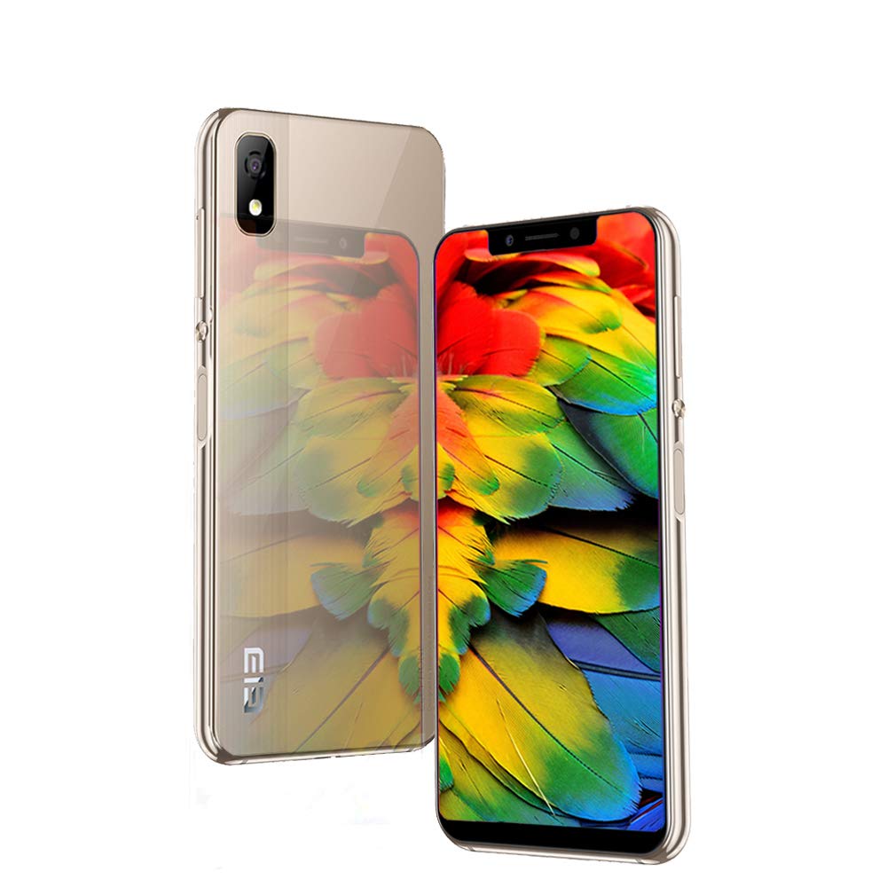 ELE Elephone A4 4G Smartphone Unlocked Face ID Android 8.1 Quad Core, 5.85 inch 18:9 HD+ 3GB RAM + 16GB ROM 5MP + 13MP Camera 3000mAh Fingerprint Mobilephone (Gold)