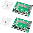 Acxico 2Pcs Mini PCIE MSATA SSD to 2.5'' SATA 6.0GPS Adapter Converter Card Module Board
