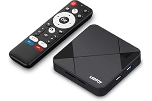 Android 14 TV Box 2026 LEFFOT RK3518 4K Ultra HD Streaming Device for TV, 2GB RAM + 16GB ROM, Smart Android Box with Voice Re