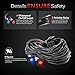 MICTUNING Heavy Duty 14AWG 300W 2-Circuit Led Light Bar Wiring Harness Kit with Fuse, 60Amp Relay, Dual Waterproof Switches Red Blue(14AWG)