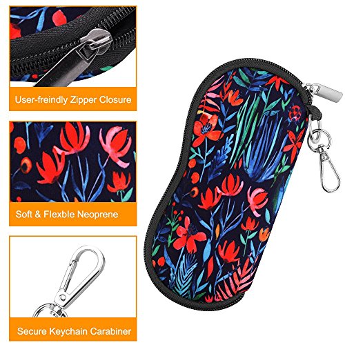 Fintie Glasses Case with Carabiner, Ultra Light Portable Neoprene