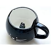 GUSKYDO 12Oz Cute Funny Cat Coffee Mug Tea Ceramic Cup 3D Animal Hidden Inside Cup,Kitty Kitten Face Mug Gift for Cat Lovers,Black ﻿ ﻿