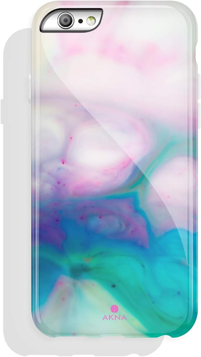 Akna iPhone 6/6s case for girls, New Glamour Series Flexible Soft TPU cover with Fabulous Glossy Pattern for both iPhone 6 & iPhone 6s(4.7¡±iPhone) [Psychedelic Fluid](358-U.K)