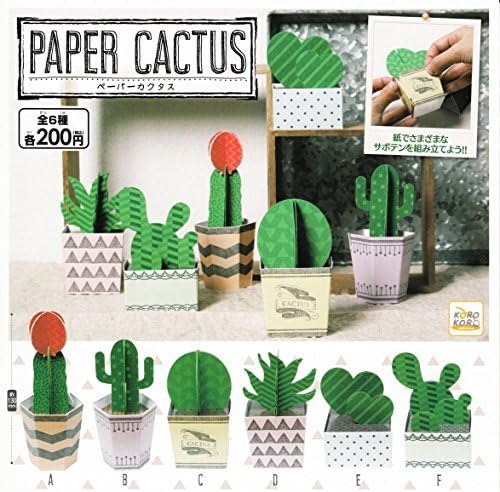 PAPER CACTUS paper Cactus whole set of 6 Mini