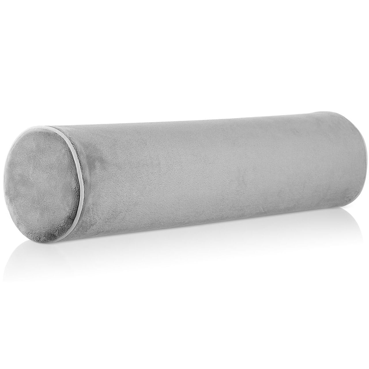 Veemoon Neck Roll Pillow, Long Round Cervical Pillow Round NeckSupport Memory Foam NeckRoll for Pain Relief Sleeping, Neck Supports for Head, Back, Legs, and Yoga 43x10X10cm