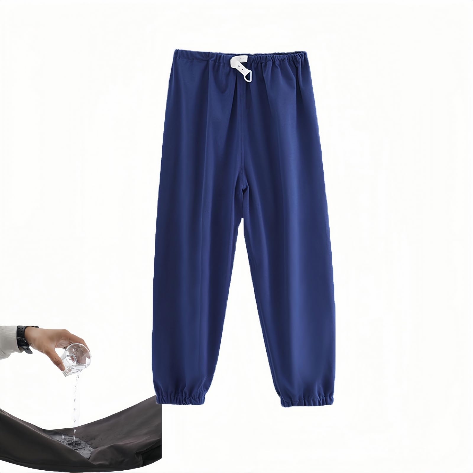 Photo 1 of Yodilala TPU Waterproof and Leak-Proof Patient Care Pants,Reusable Incontinence Pants,Leak-Proof and Washable Urinary Incontinence Pants Suitable for Mobility Impaired(Blue, L)