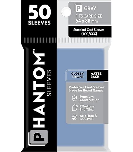 Amazon.com: Phantom Sleeves: Purple Size 59 x 92mm: Glossy Front