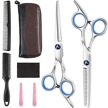 hair cutting scissors and comb set
