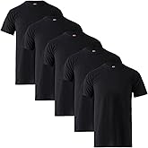 Mody Men Undershirt Round Neck Short Sleve 5-Pack, Men Undershirt, Cotton Tank Top, Soft Undershirt for Men