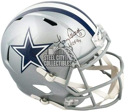 tony dorsett autographed helmet