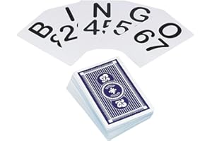 S&S Worldwide Jumbo Bingo Calling Cards. 5-3/4" High Cards with 1-3/4" High Numbers and Letters can be Read from 50 Feet or More.