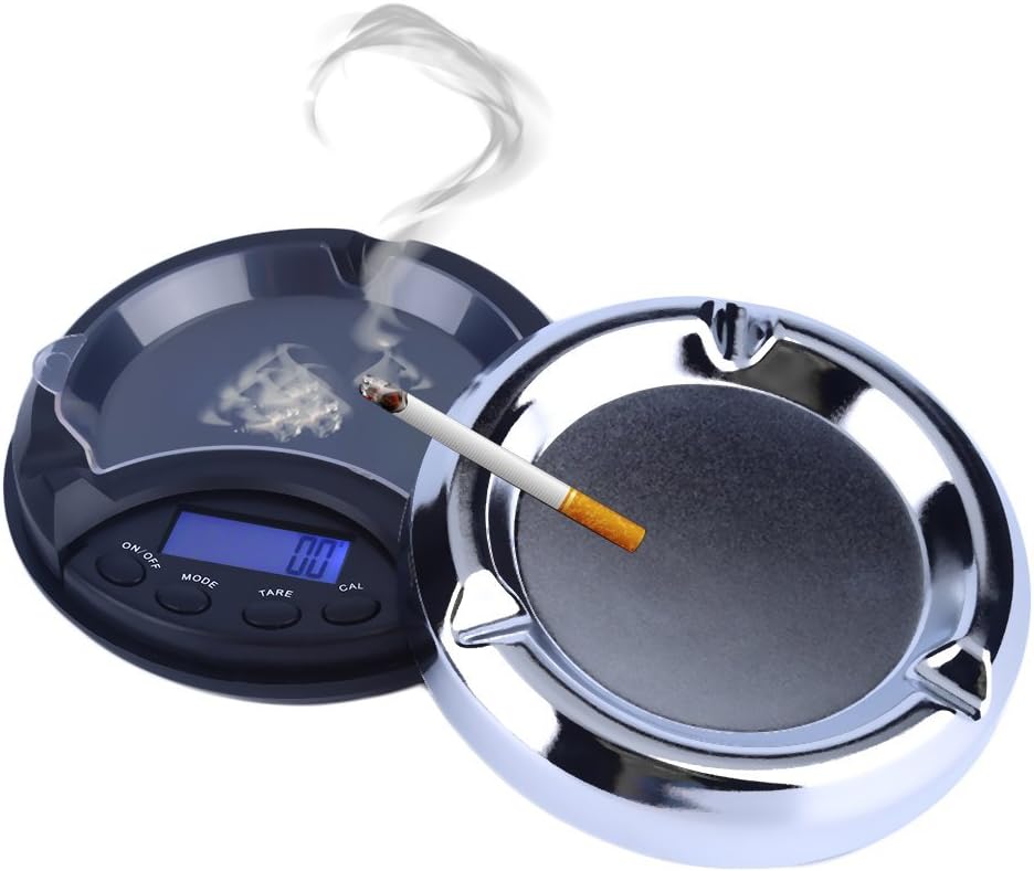 Poloiee 0.01g x 100g Digital Precision Pocket Scale Ash Tray Style Weighing Scales