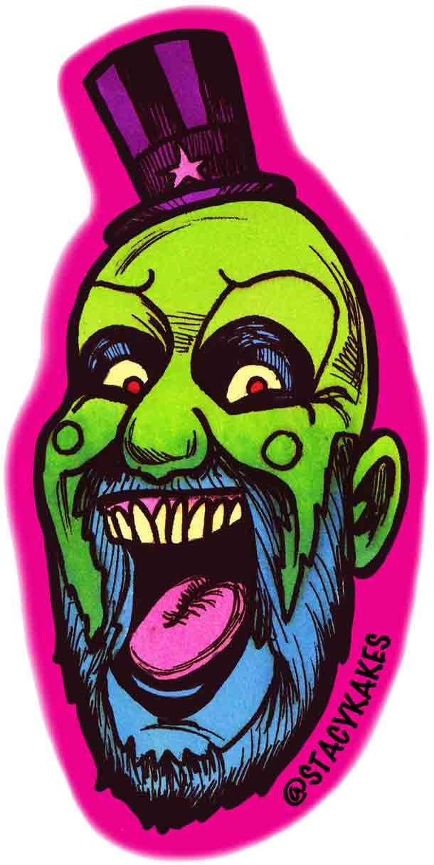 Horror Clown Decal - for Cars, Laptops, and More! - Use Inside or Outside - Sicks to Any Flat Smooth Surface