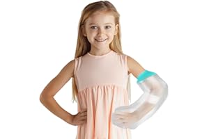 MOSAGO Waterproof Cast Covers for Shower Arm Kids, Water Proof Plastic Sleeves to Cover Arms After Surgery/Wound/Fracture/Bandage/Broken Hand/Finger, Sleeve Protector Bag Kid/Toddler Showering Child in Bath