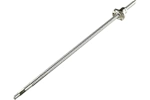 FRUZELG CNCCANEN Ballscrew SFU1204 500mm Ball Screw RM1204 Pitch 4mm Ballnut with End Machine,Approx 19.69inch for CNC DIY