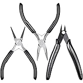 Jewelry Pliers, Cridoz Beading Pliers Set with Needle Nose Pliers, Round Nose Pliers and Wire Cutter for Jewelry Making Beadi