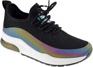 lace up mesh sneakers