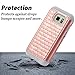 Galaxy S7 Active Case, S7 Active Case, Starshop Slim Dual Layer Armor Phone Case Cover With Spot Diamond With Screen Protector (Rose Gold)
