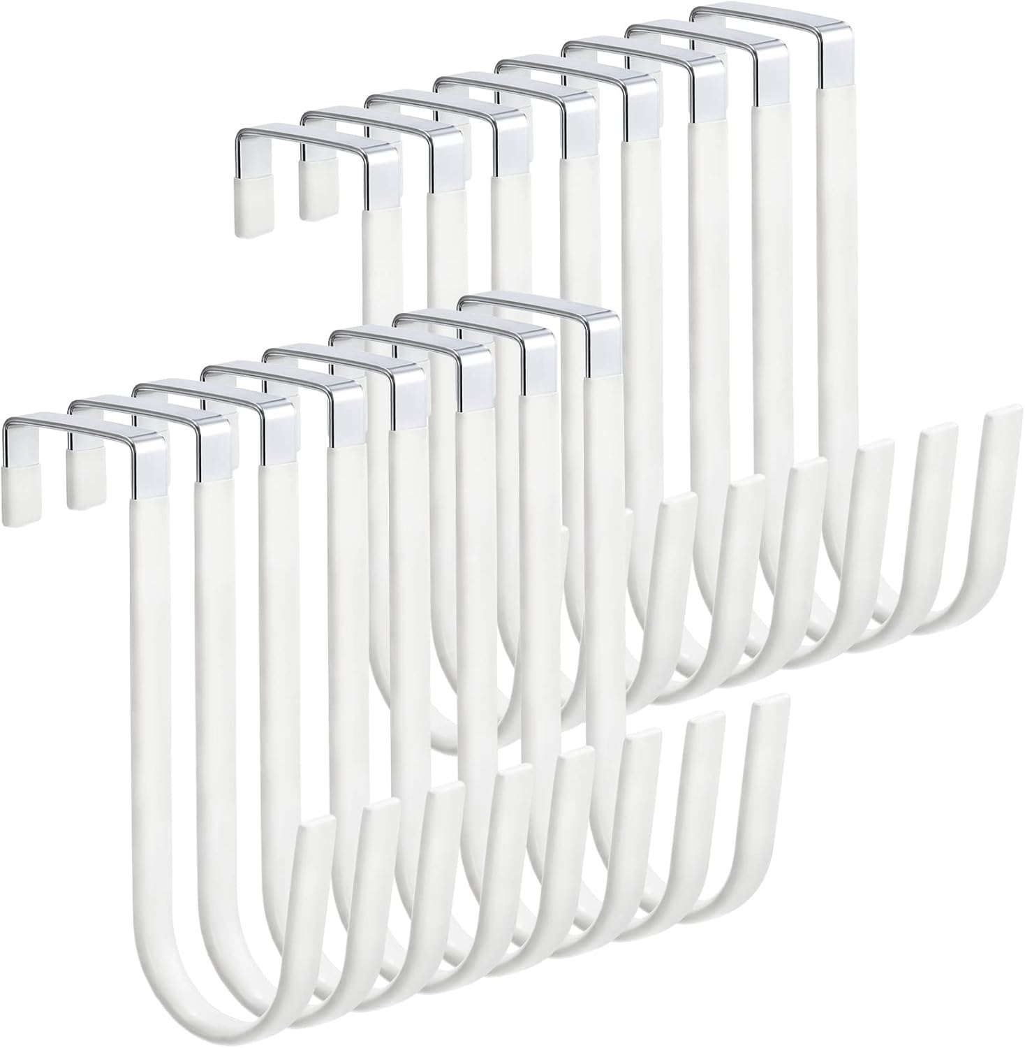 Wreath Hangers - Foraineam 16-Pack Over-The-Door Hooks Fits 1-3/8