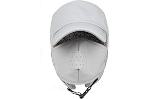 AOSKEY Trapper Hat for Men Women Waterproof Winter Warm Baseball Cap with Ear Flaps and Mask